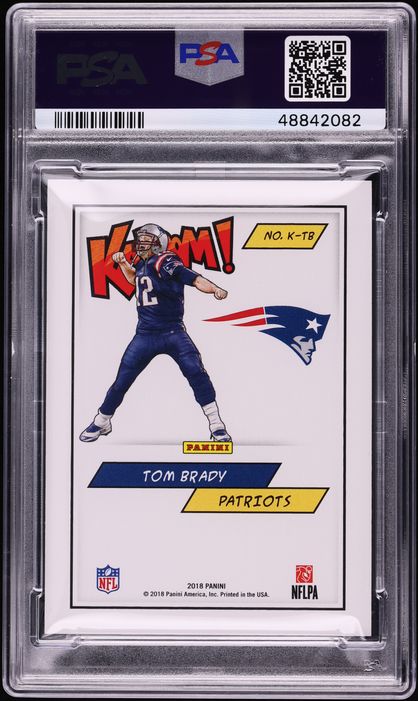 2018 Panini Kaboom! Gold Tom Brady /10 #K-TB PSA 9 MINT