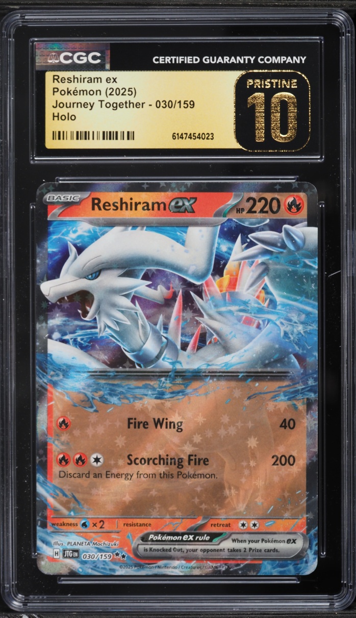 2025 Pokemon Scarlet & Violet Journey Together Holo Reshiram ex #30 CGC 10 PRISTINE