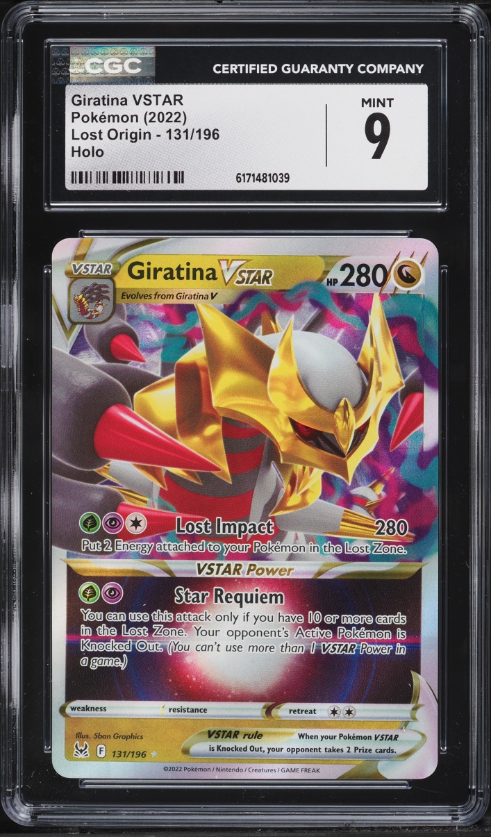 2022 Pokemon Sword & Shield Lost Origin Holo Giratina VSTAR #131 CGC 9 MINT