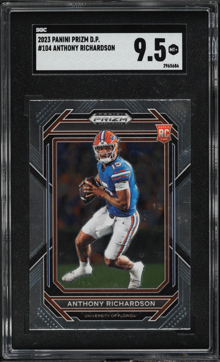 2023 Panini Prizm Draft Picks Anthony Richardson ROOKIE #104 SGC 9.5 MINT+