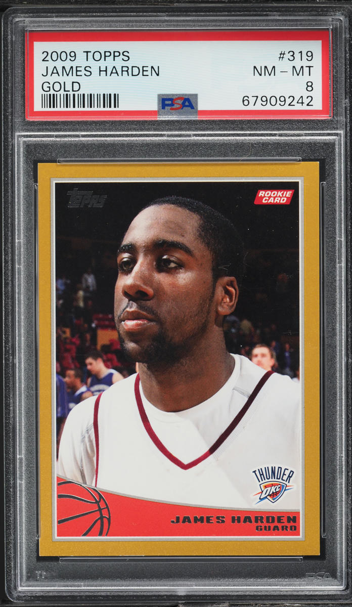 2009 Topps Gold James Harden ROOKIE /2009 #319 PSA 8 NM-MT