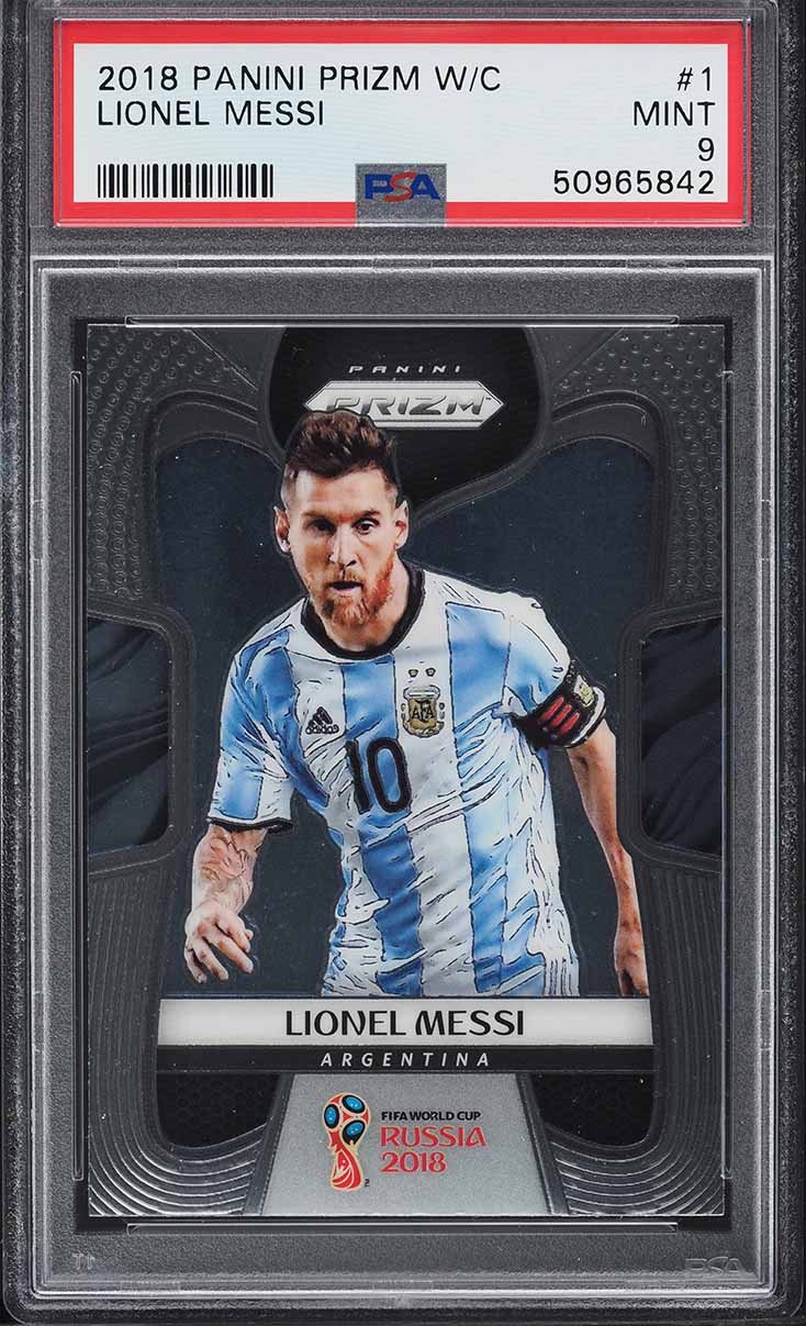 2018 Panini Prizm World Cup Lionel Messi #1 PSA 9 MINT