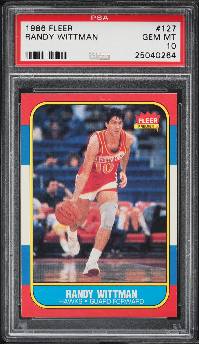 1986 Fleer Basketball Randy Wittman #127 PSA 10 GEM MINT