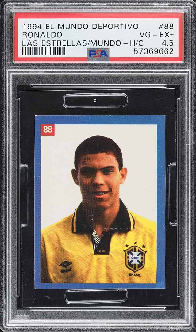 1994 El Mundo Deportivo Las Estrellas Del Mundo Ronaldo ROOKIE #88 PSA 4.5 VGEX+