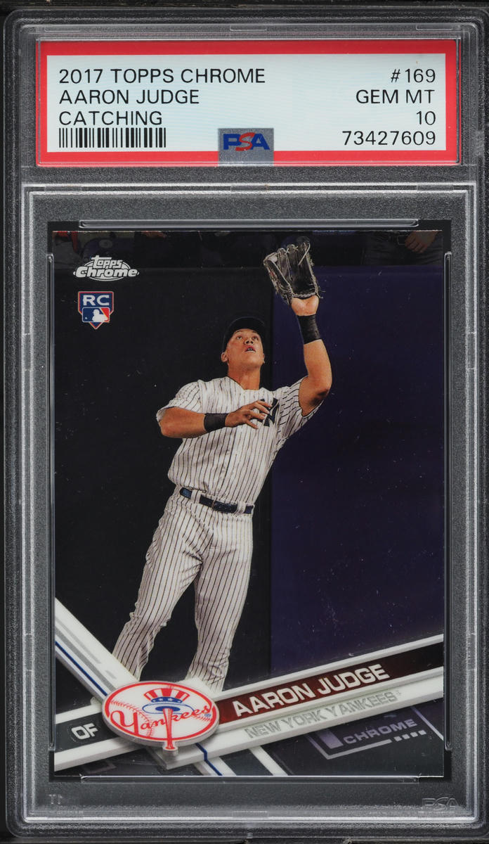 2017 Topps Chrome Aaron Judge ROOKIE #169 PSA 10 GEM MINT on