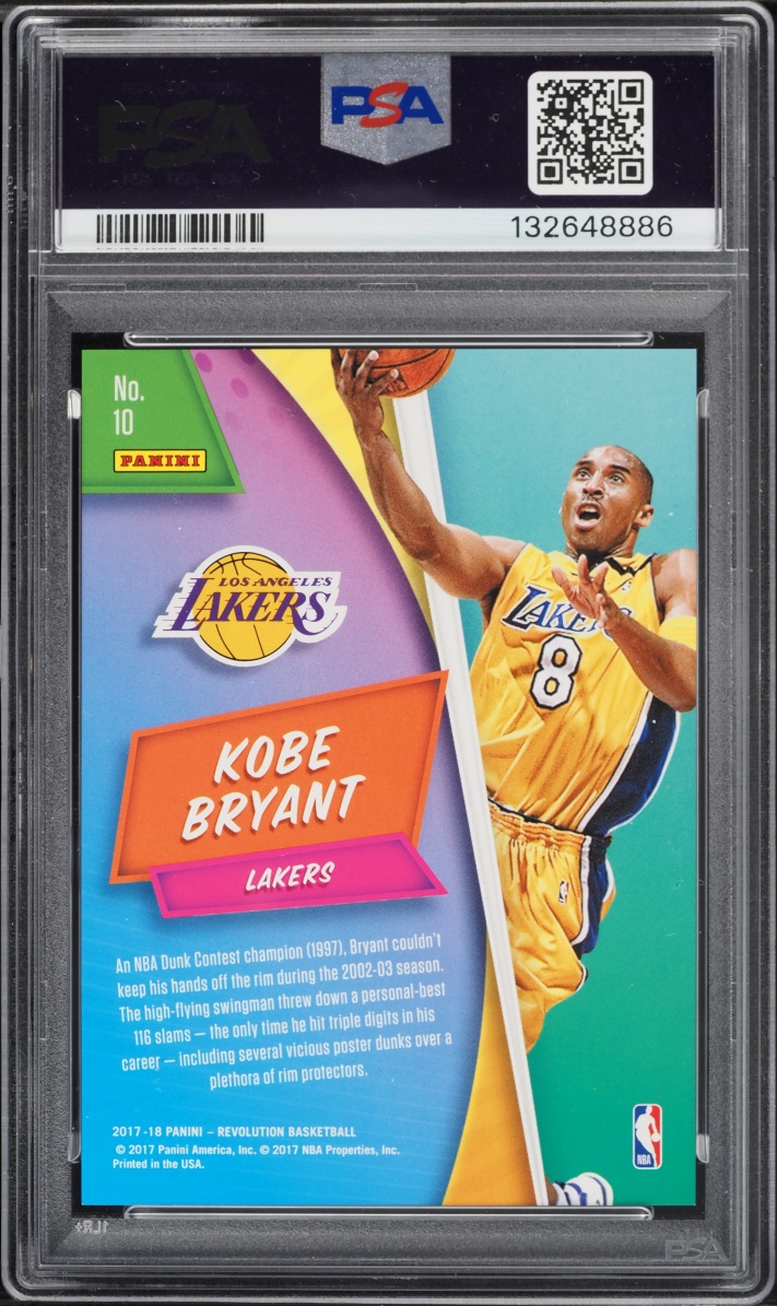 2017 Panini Revolution Showstoppers Kobe Bryant #10 PSA 10 GEM MINT