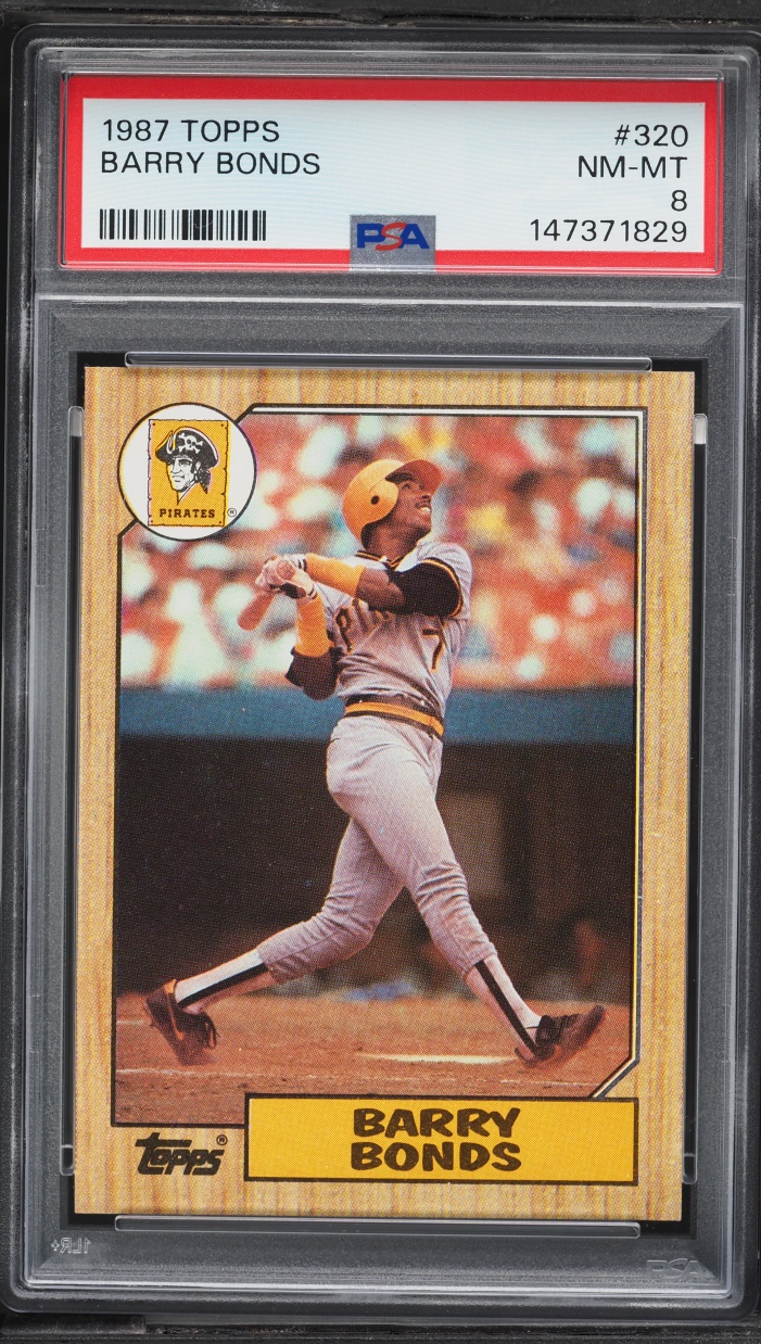 1987 Topps Barry Bonds ROOKIE #320 PSA 8 NM-MT
