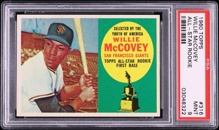 1960 Topps Willie McCovey ROOKIE #316 PSA 9 MINT
