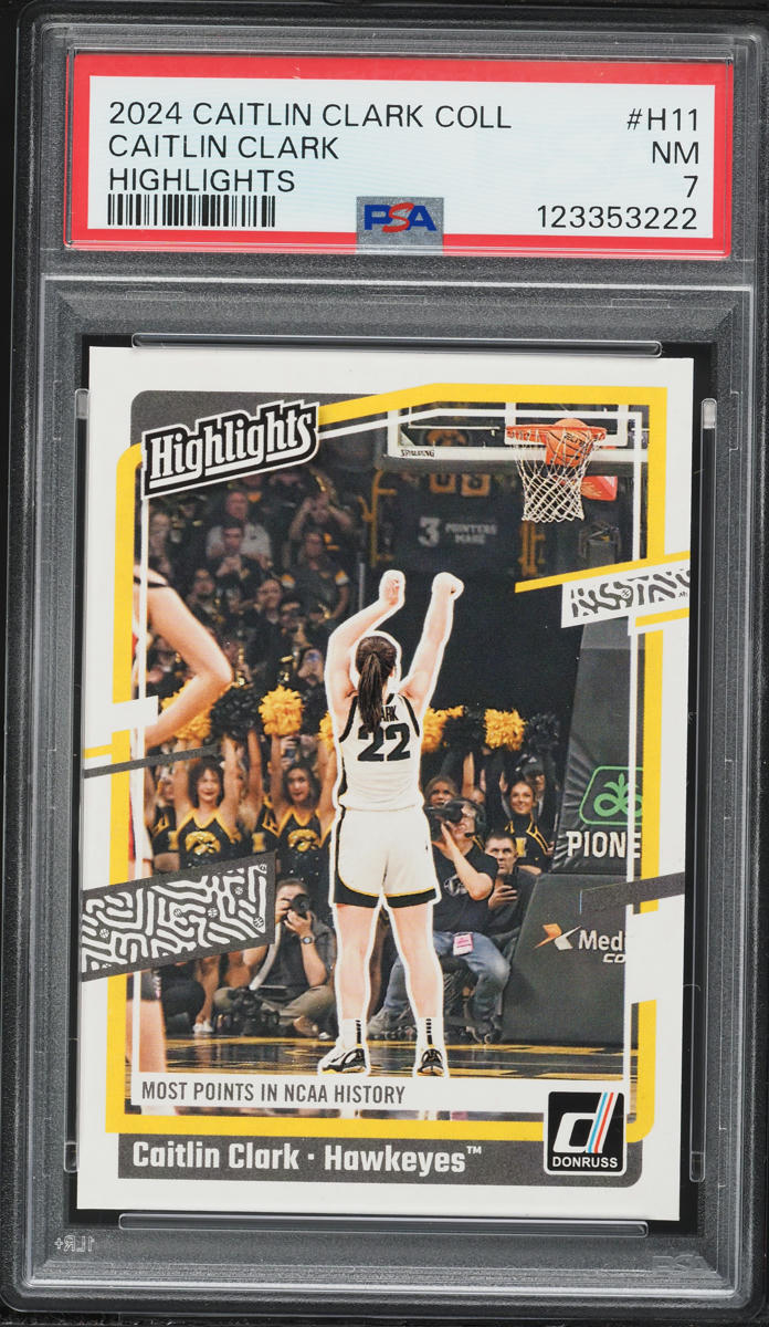 2024 Panini Collection Highlights Caitlin Clark #H11 PSA 7 NRMT