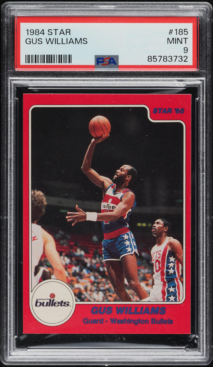 1984 Star Basketball Gus Williams #185 PSA 9 MINT