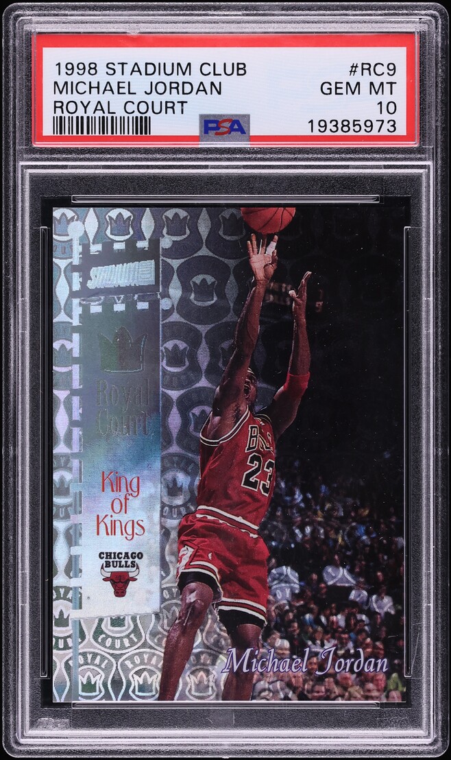 1998 Stadium Club Royal Court Michael Jordan #RC9 PSA 10 GEM MINT