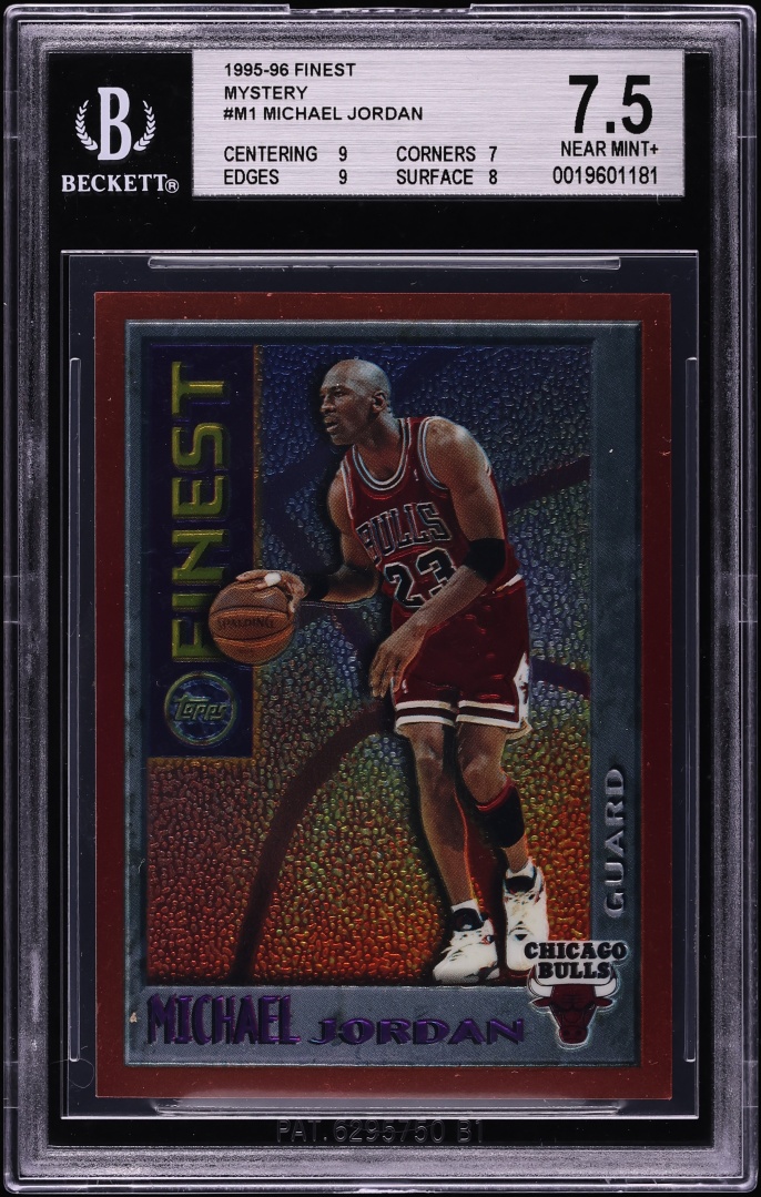 1995 Finest Mystery Michael Jordan #M1 BGS 7.5 NRMT+