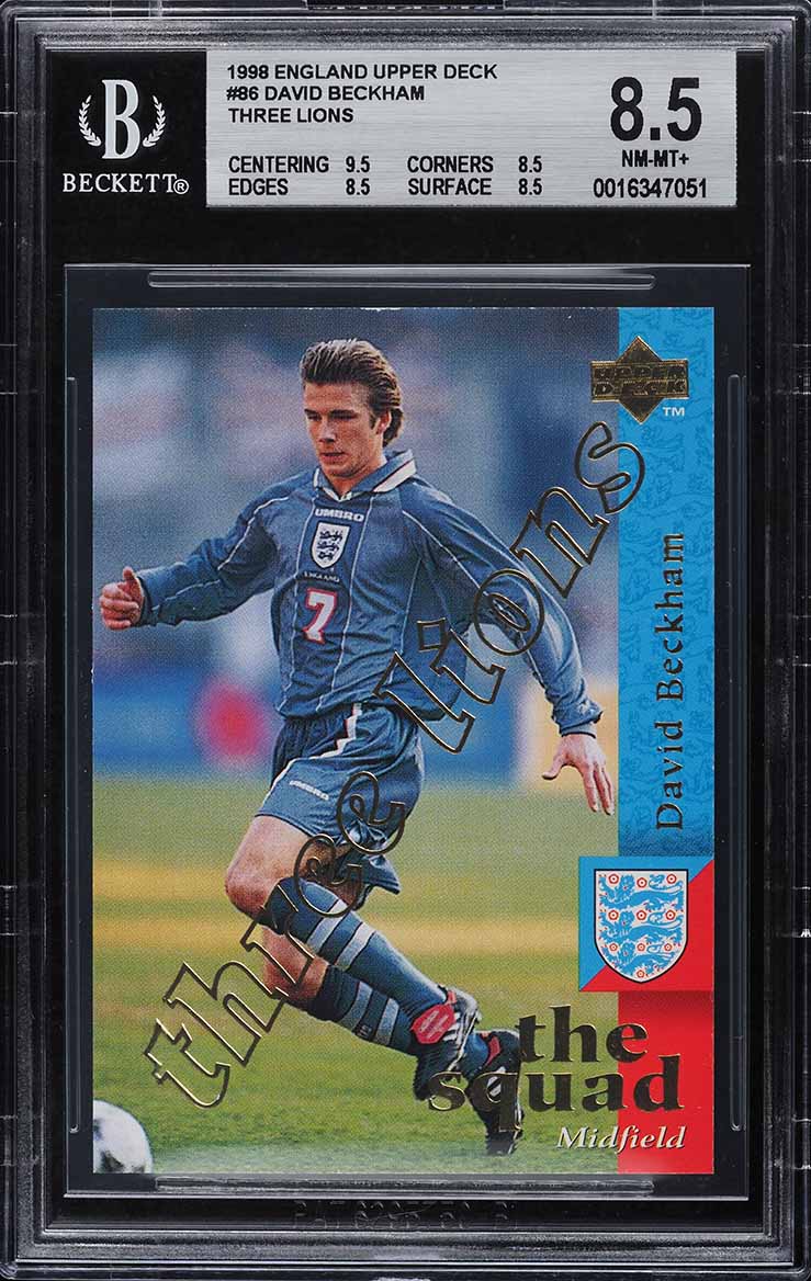 1997 Futera Manchester Red Hot Bronze David Beckham ROOKIE /11250
