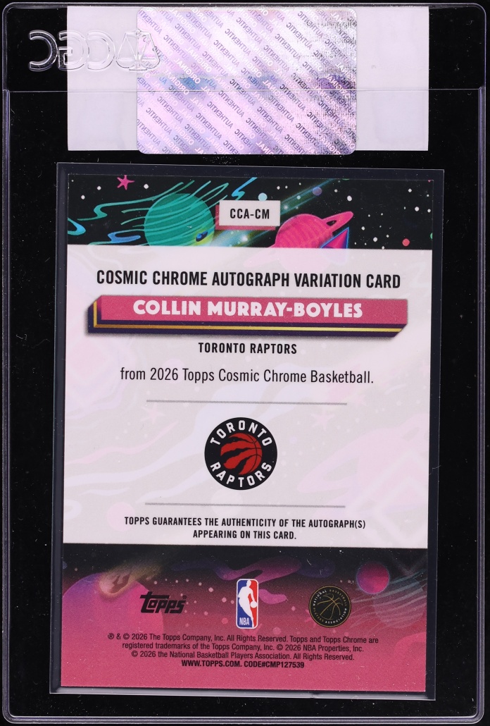 2025 Topps Chrome Cosmic Collin Murray-Boyles ROOKIE AUTO #CCA-CM CGC AUTH