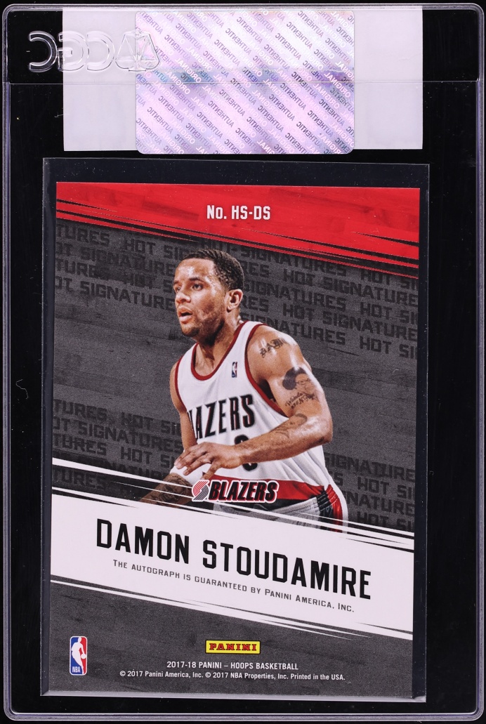 2017 Hoops Hot Signatures Damon Stoudamire AUTO #HS-DS CGC AUTH