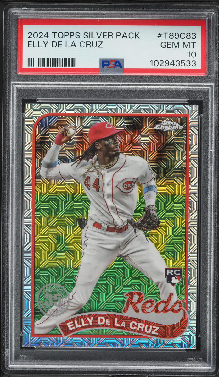 2024 Topps Chrome Silver Pack '89 Promo Elly De La Cruz ROOKIE #T89C-83 PSA 10