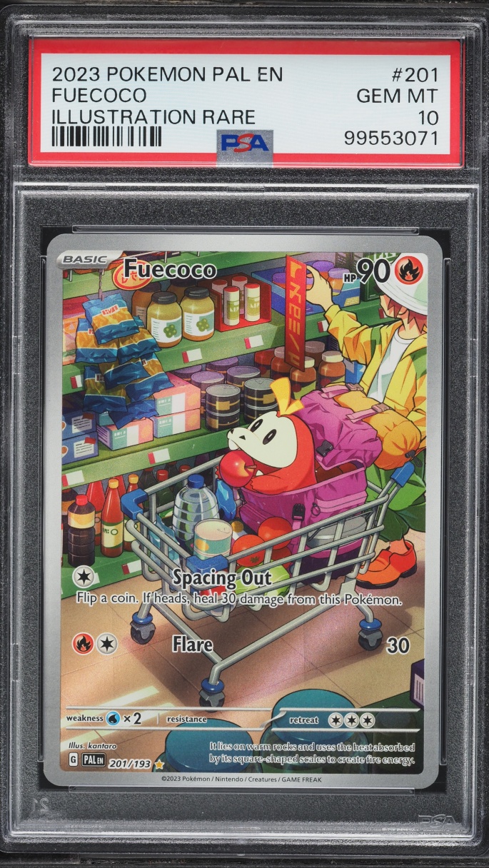 2023 Pokemon Scarlet & Violet Paldea Evolved IR Fuecoco #201 PSA 10 GEM MINT