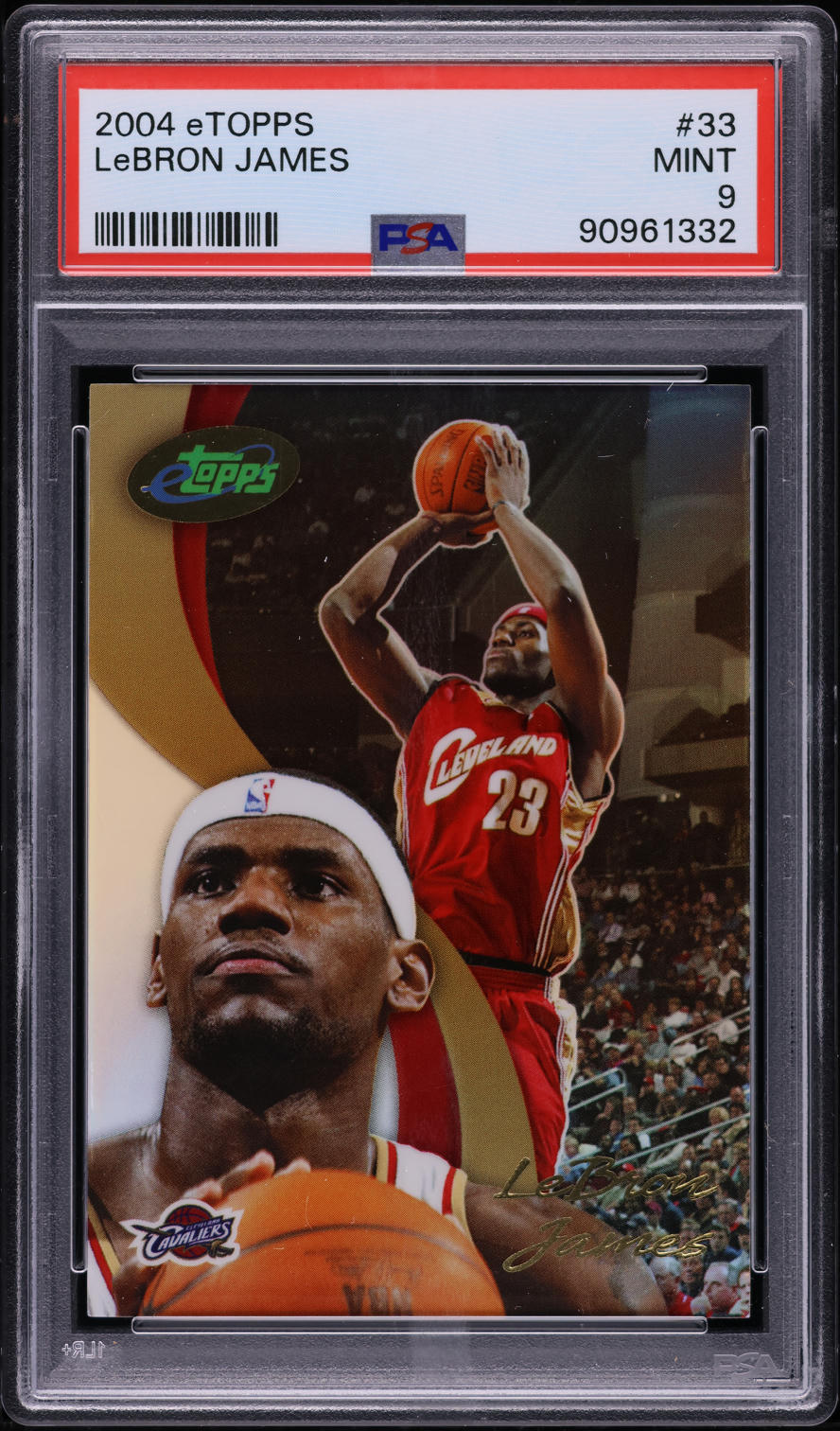 2004 eTopps Basketball Lebron James /2000 #33 PSA 9 MINT
