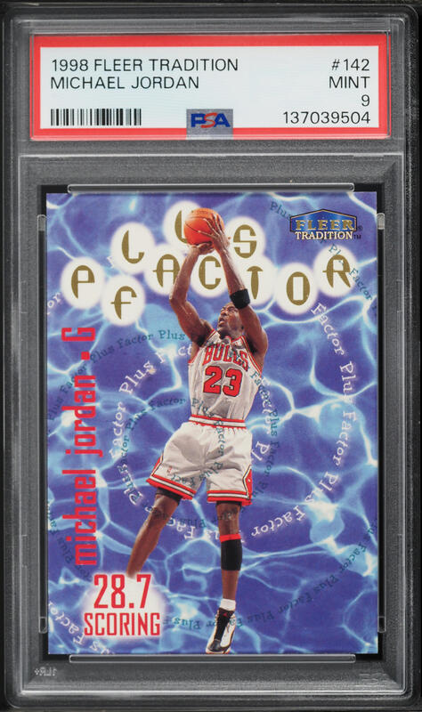 1998 Upper Deck Ionix Reciprocal Michael Jordan /750 #R1 PSA 8 NM