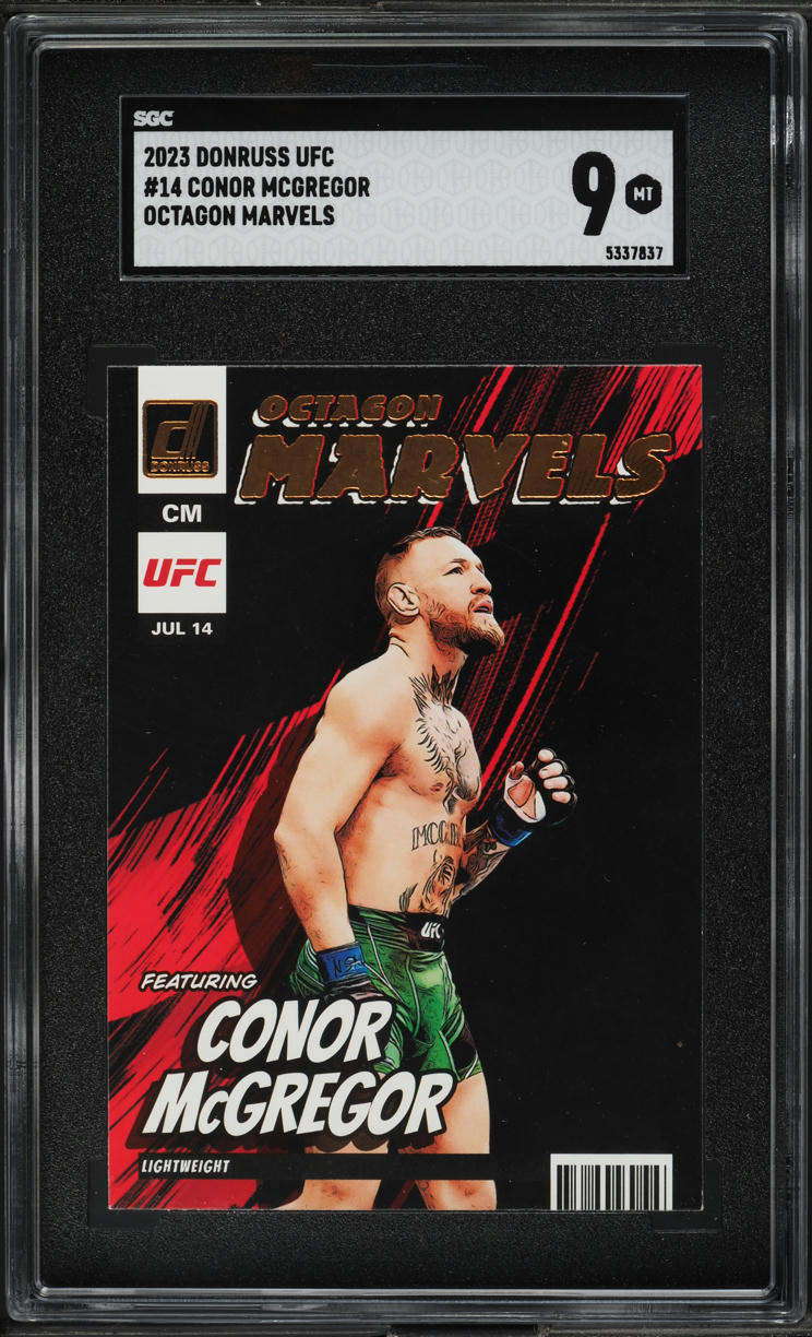 2023 Donruss UFC Octagon Marvels Conor Mcgregor #14 SGC 9 MINT