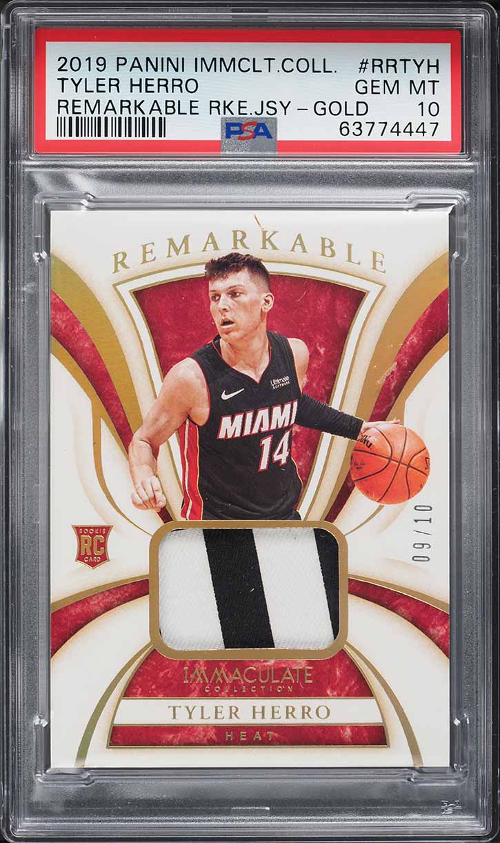 2019 Panini Prizm Ruby Wave Tyler Herro ROOKIE #259 PSA 10 GEM