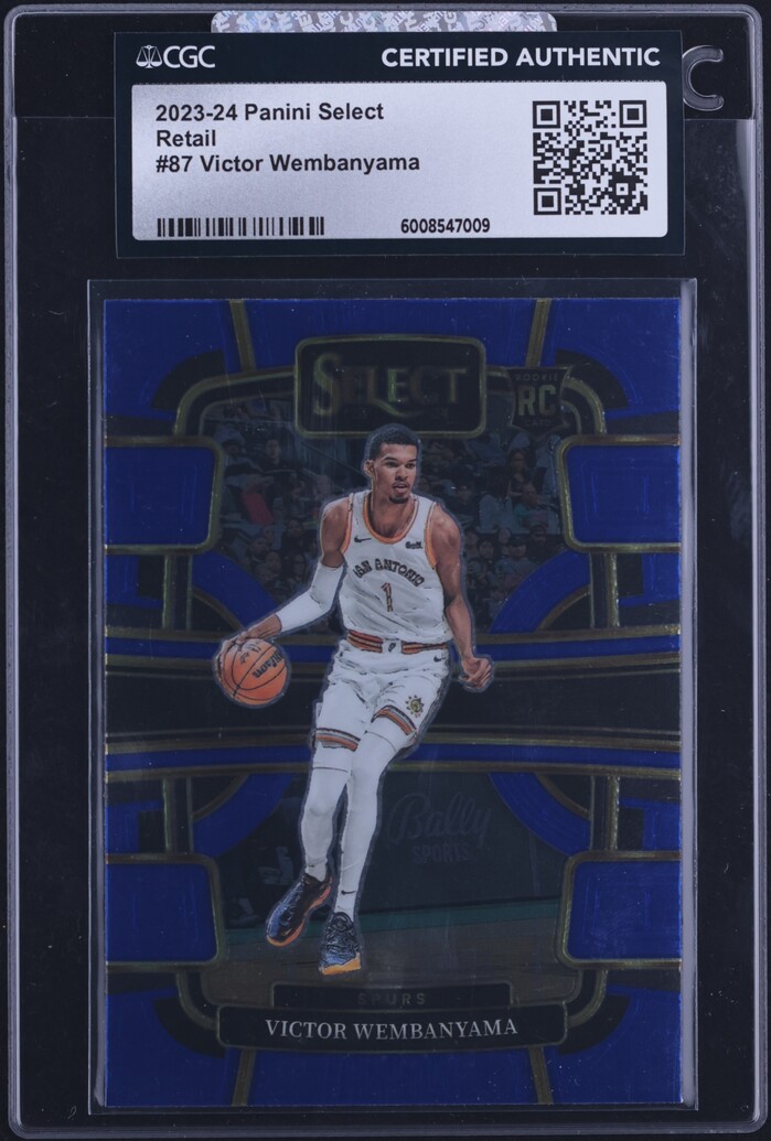 2023 Select Concourse Blue Retail Victor Wembanyama ROOKIE #87 CGC AUTH