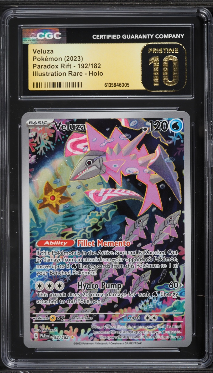 2023 Pokemon Scarlet & Violet Paradox Rift IR Veluza #192 CGC 10 PRISTINE