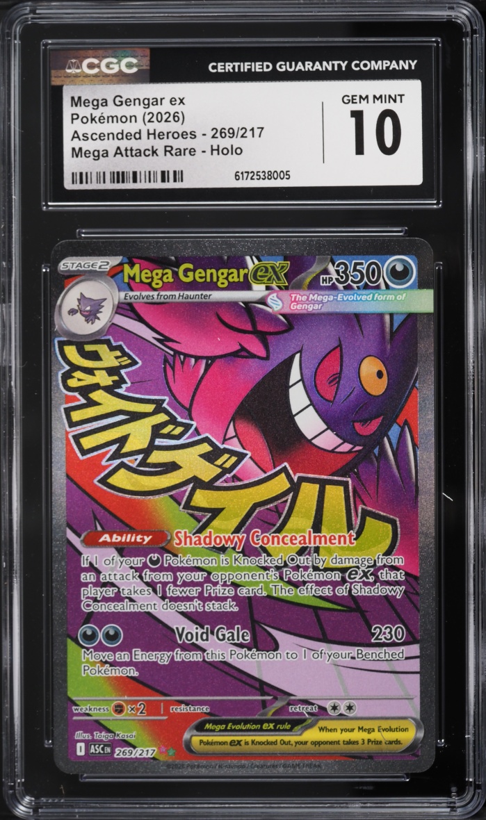 2026 Pokemon Mega Evolution Ascended Heroes MA Mega Gengar Ex #269 CGC 10 GEM MINT