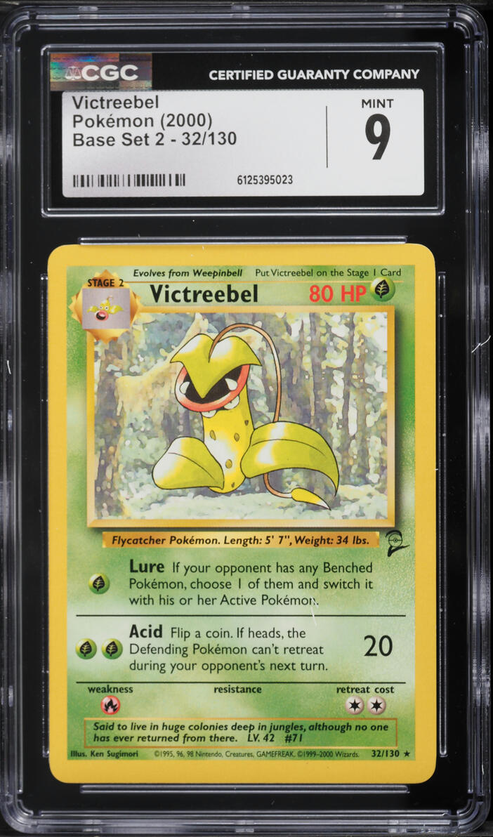 2000 Pokemon Base Set 2 Victreebel #32 CGC 9 MINT