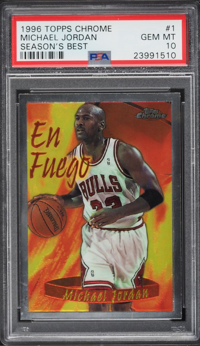1996 Topps Chrome Season's Best Michael Jordan #1 PSA 10 GEM MINT