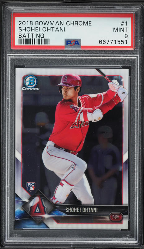 2018 Bowman Shohei Ohtani ROOKIE #49 PSA 10 GEM MINT on