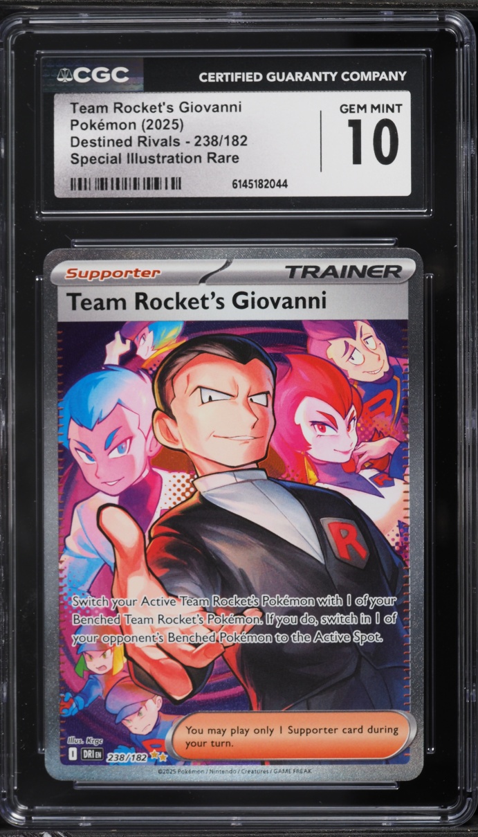2025 Pokemon Scarlet & Violet Destined Rivals SIR Team Rocket's Giovanni #238 CGC 10 GEM MINT