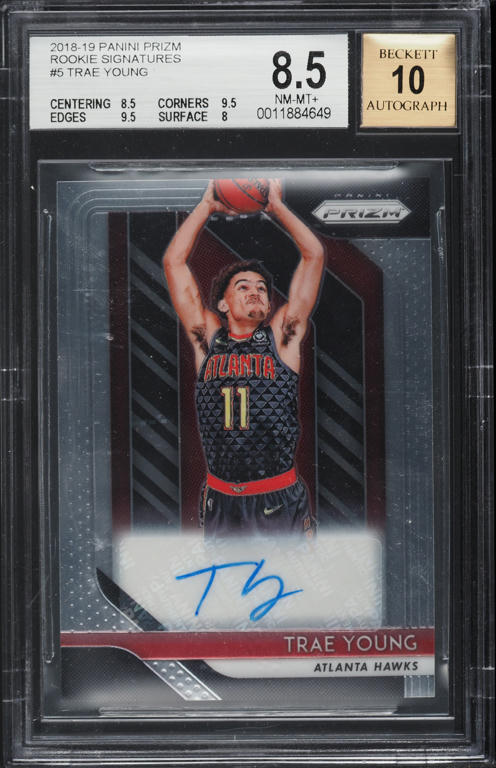 2018 Hoops Ink Trae Young ROOKIE AUTO #RI-TY PSA 9 MINT on