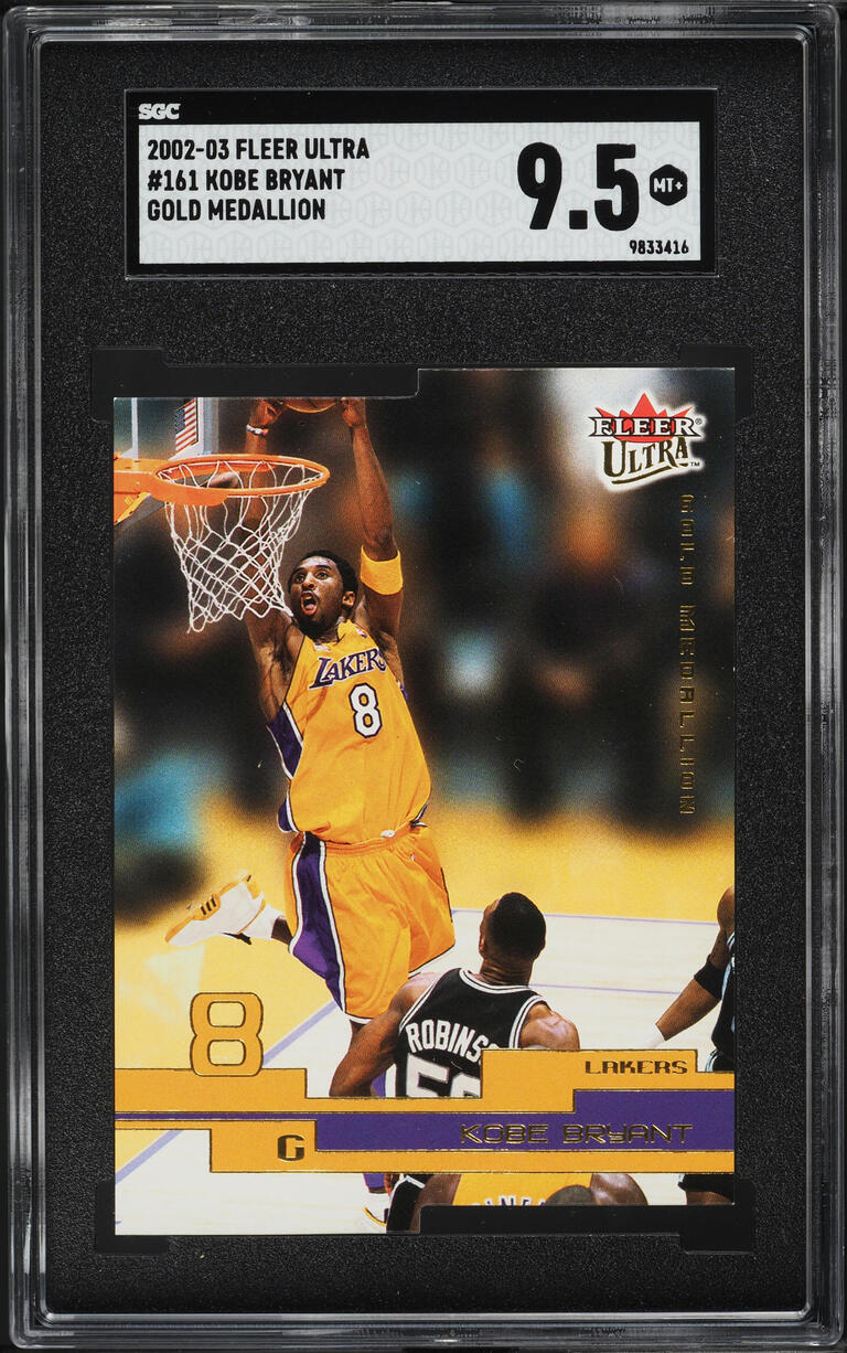 2002 Ultra Gold Medallion Kobe Bryant #161 SGC 9.5 MINT+