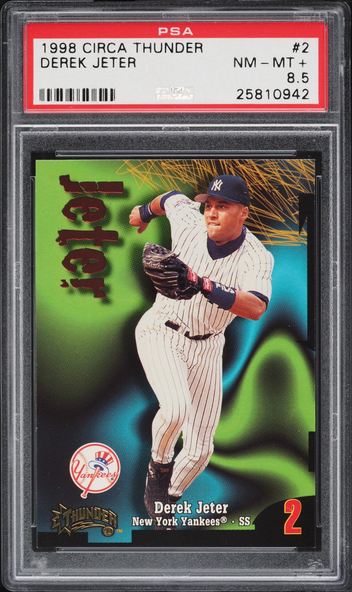 1998 Skybox Circa Thunder Derek Jeter #2 PSA 8.5 NM-MT+