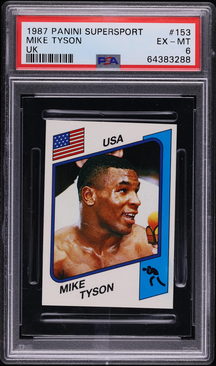 1987 Panini Supersport UK Mike Tyson ROOKIE #153 PSA 6 EXMT on Fanatics ...