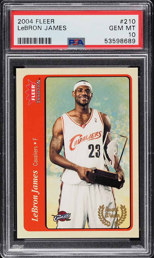 2004 eTopps Basketball Lebron James /2000 #33 PSA 9 MINT on