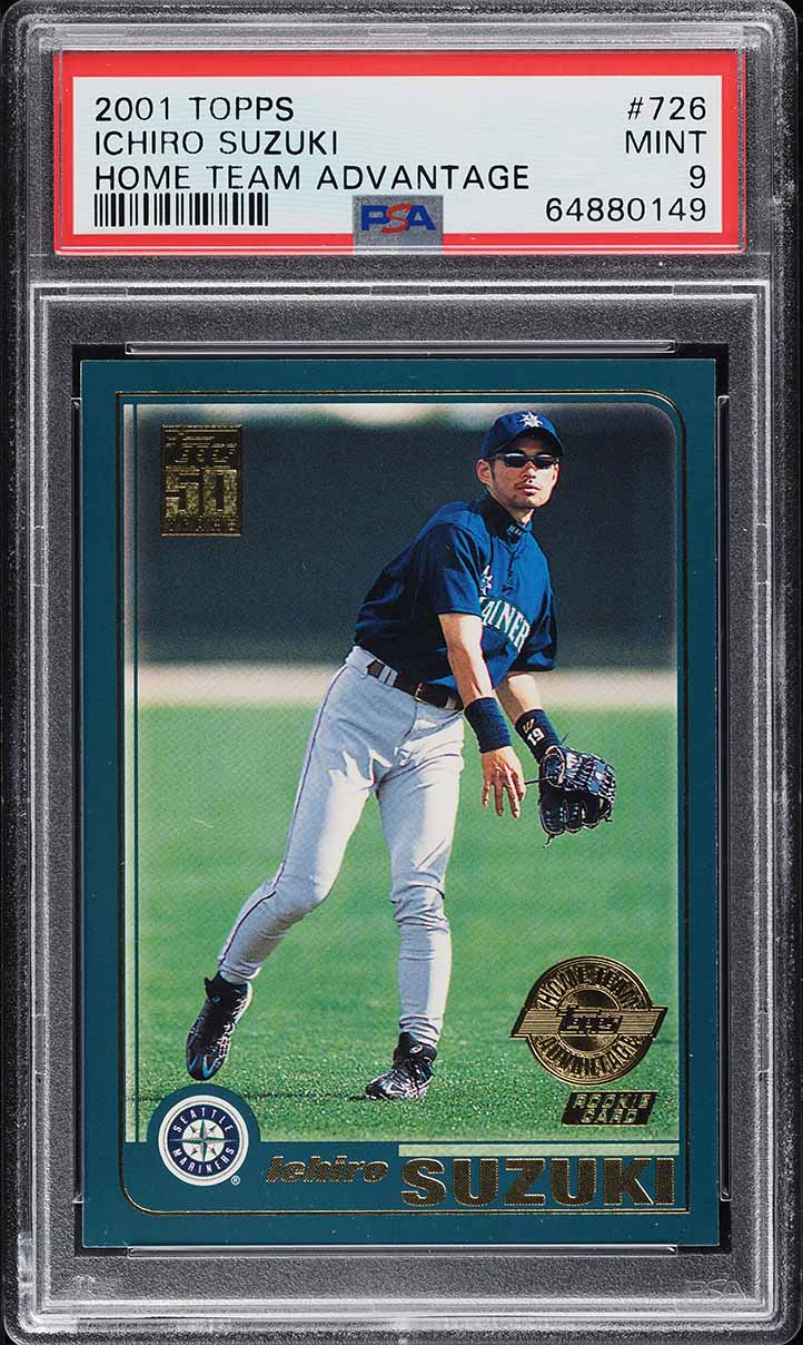 2001 Topps Home Team Advantage Ichiro ROOKIE #726 PSA 10 GEM MINT