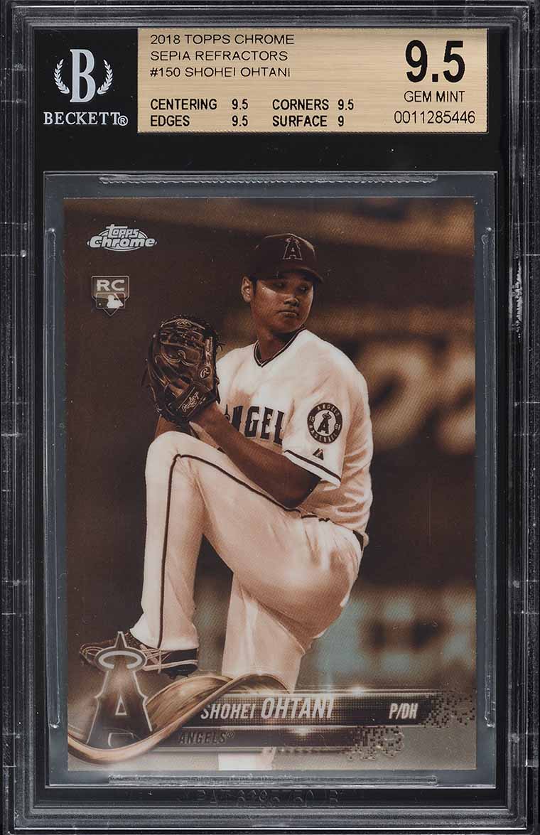 2018 Bowman Chrome Batting Shohei Ohtani ROOKIE #1 PSA 9