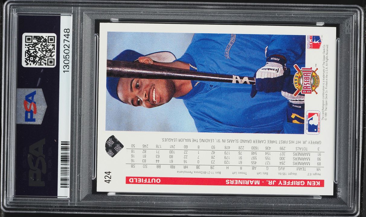 1992 Upper Deck Ken Griffey Jr. #424 PSA 9 MINT