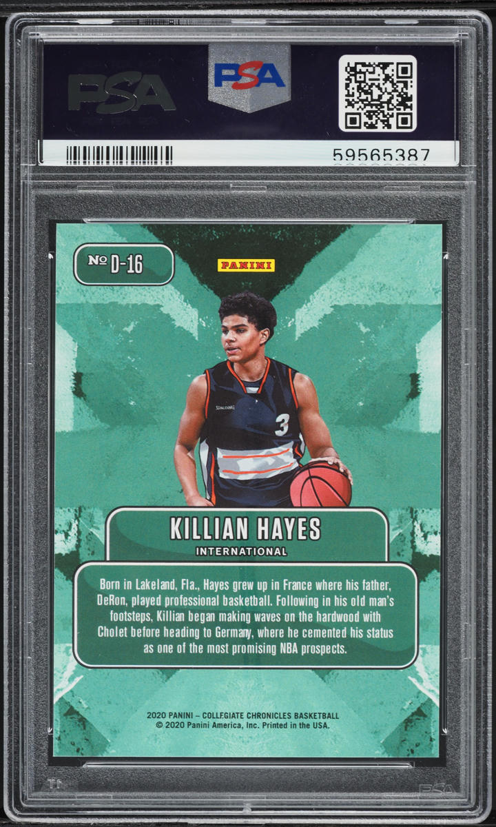 2020 Panini Prizm Draft Downtown Killian Hayes ROOKIE #D-16 PSA 9 MINT