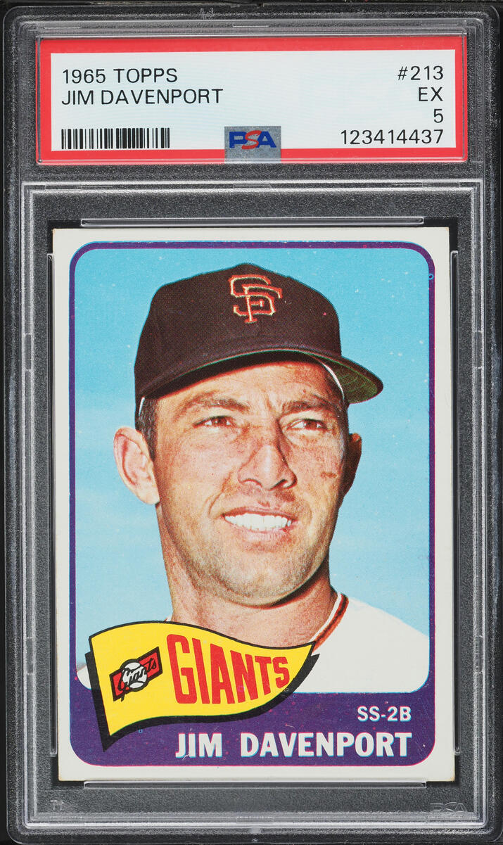 1965 Topps Jim Davenport #213 PSA 5 EX