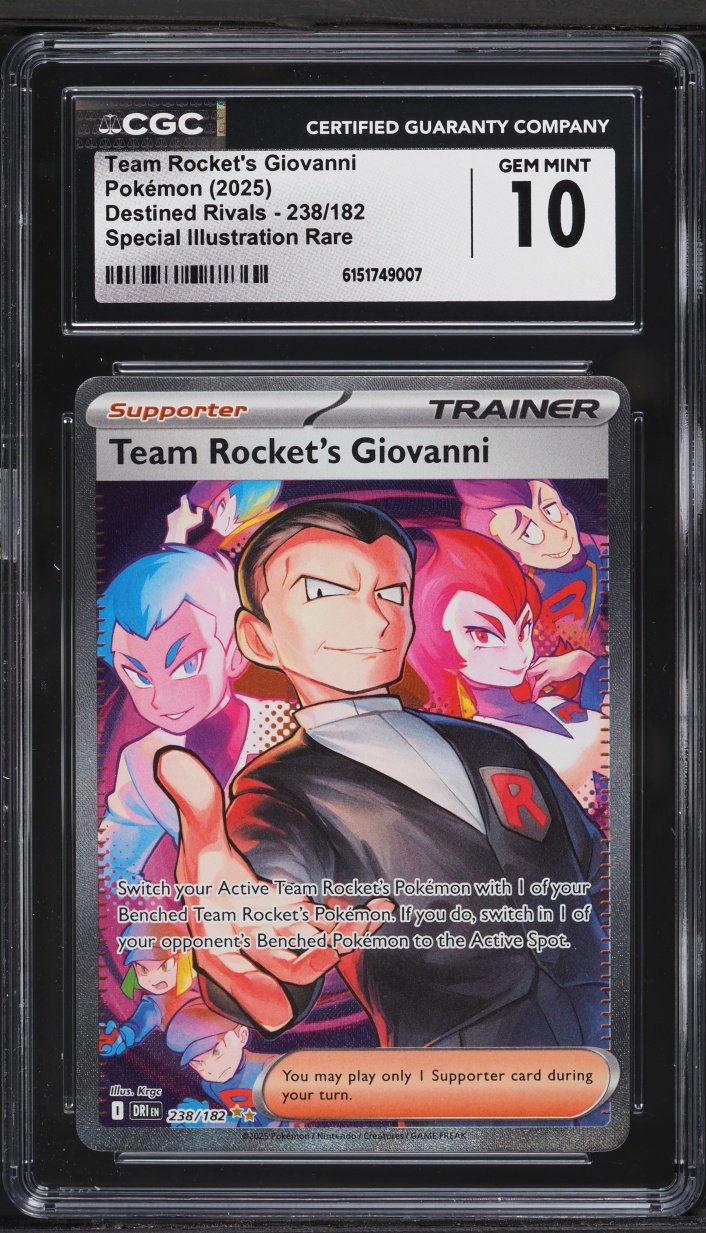 2025 Pokemon Scarlet & Violet Destined Rivals SIR Team Rocket's Giovanni #238 CGC 10 GEM MINT