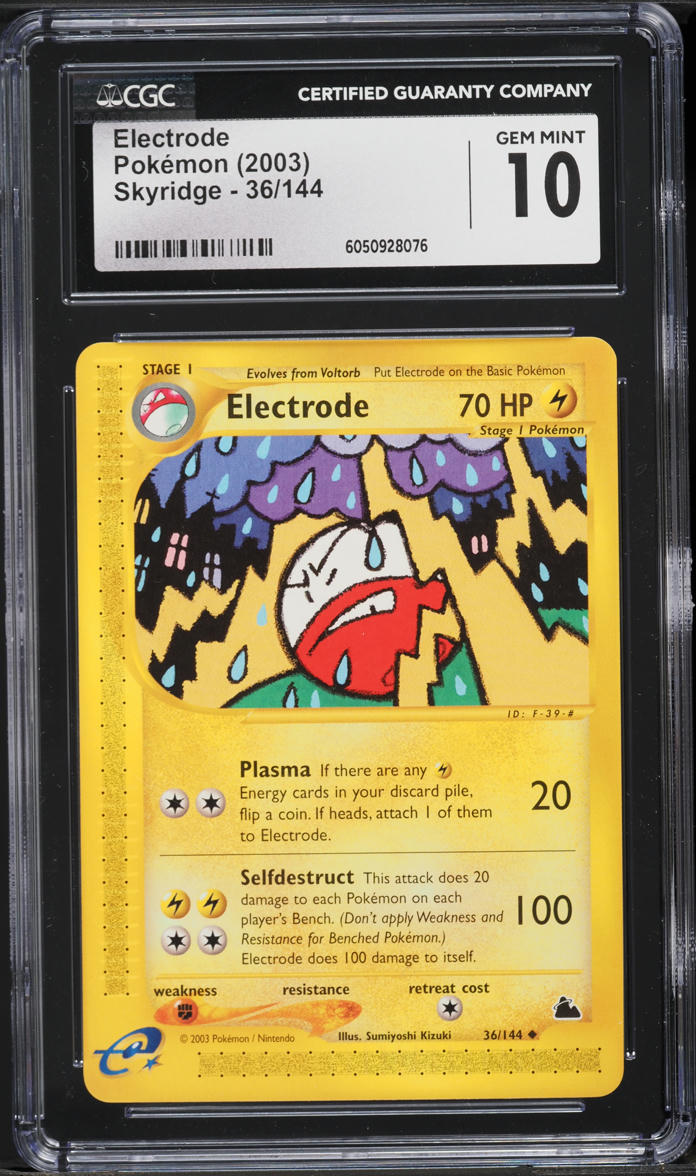 2003 Pokemon Skyridge Electrode #36 CGC 10 GEM MINT
