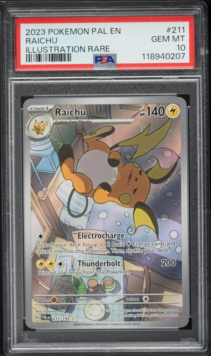 2023 Pokemon Scarlet & Violet Paldea Evolved IR Raichu #211 PSA 10 GEM MINT