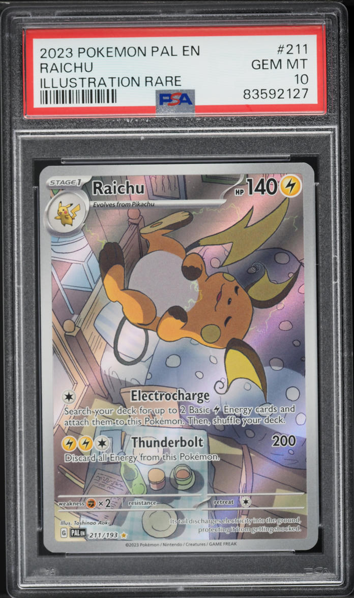 2023 Pokemon Scarlet & Violet Paldea Evolved IR Raichu #211 PSA 10 GEM MINT
