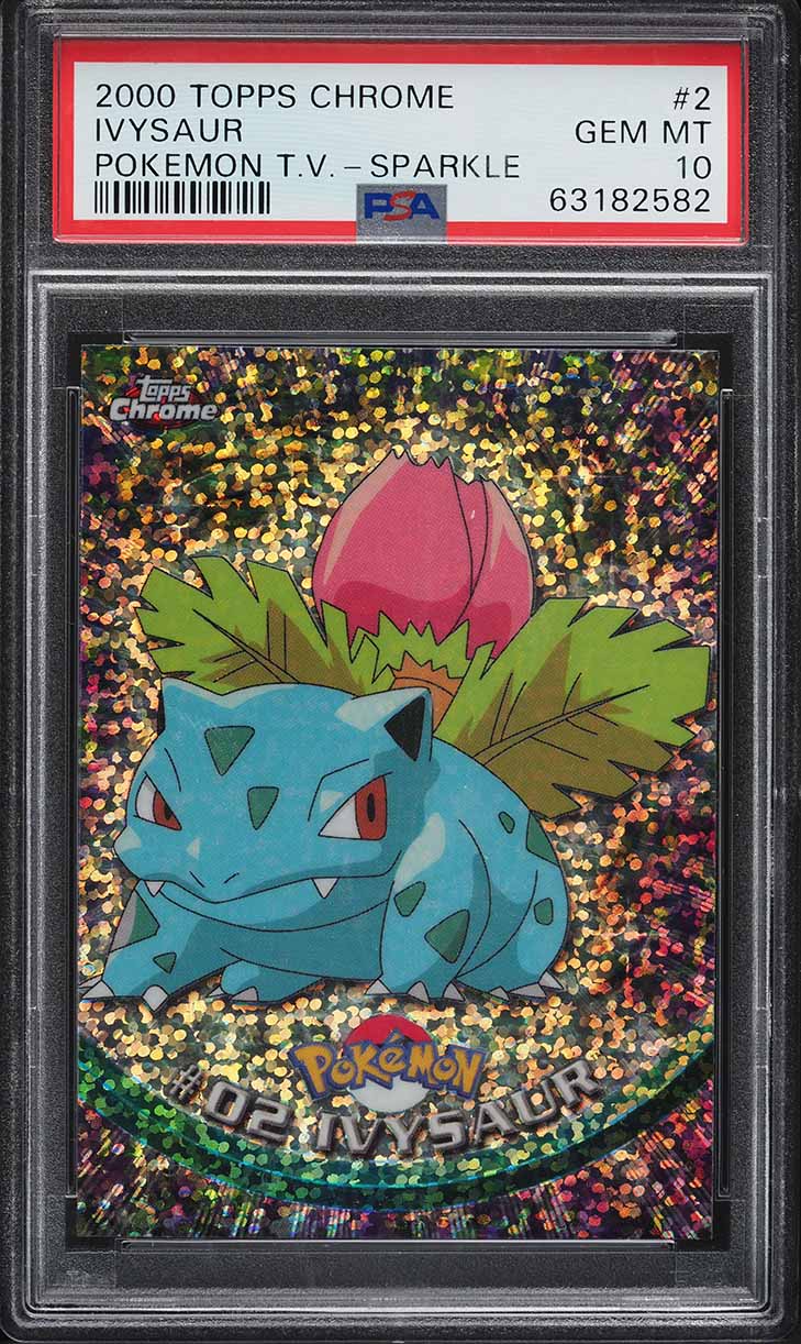 2000 Topps Chrome Pokemon Series 1 Sparkle Ivysaur #2 PSA 10 GEM MINT