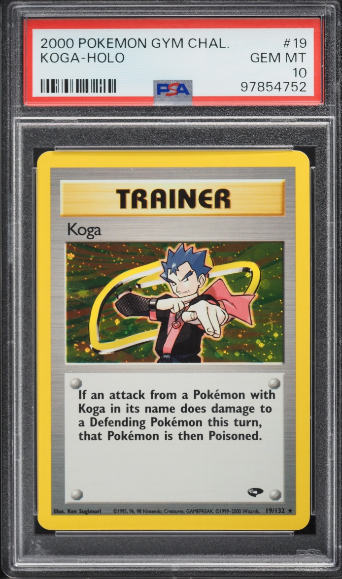 2000 Pokemon Gym Challenge Holo Koga #19 PSA 10 GEM MINT