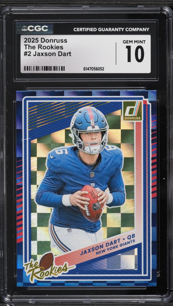 2025 Donruss The Rookies Jaxson Dart ROOKIE #2 CGC 10 GEM MINT