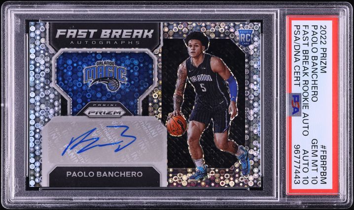 2022 Panini Prizm Red Fast Break Paolo Banchero ROOKIE /100 #249